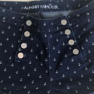 Almost Famous Shorts - Navy blue anchor shorts Almost Famous Shorts - Navy blue anchor shorts